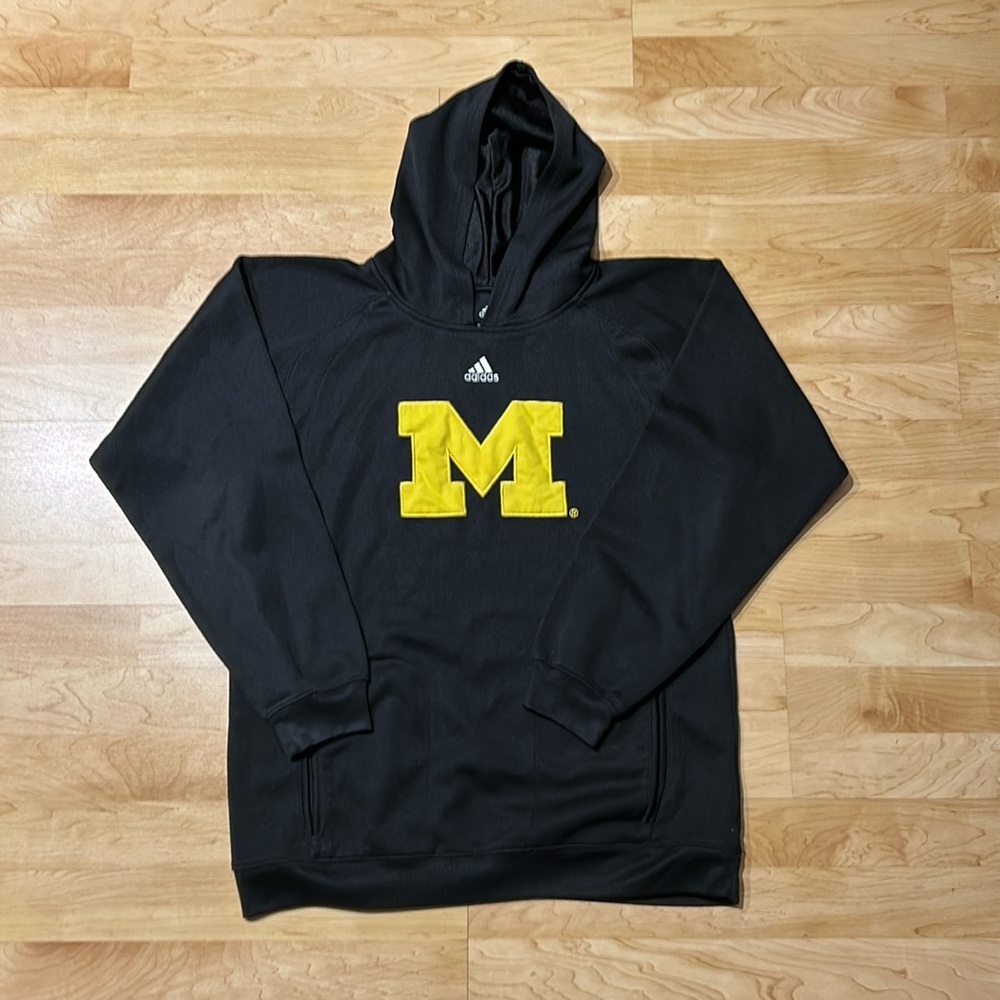 Vintage Adidas center logo Michigan hoodie